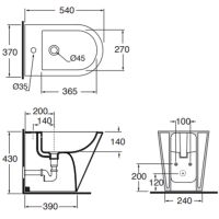 Товар: Биде Azzurra Forma FMBIT000000MBI*1/(FOR500 bi*1) Белое - фото 6 Биде Azzurra Forma FMBIT000000MBI*1/(FOR500 bi*1) Белое — фото 6, Биде