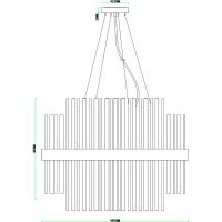 Люстра Artelamp Montreal A1034SP-16CC Прозрачная Хром — фото 6, Люстры