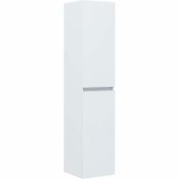 Шкаф пенал Aquanet Вега 35 329126 подвесной Белый глянец — фото 1, Пеналы для ванной комнаты