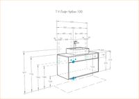 Тумба под раковину Aquaton Лофт Урбан 100 1A247701LQX60 подвесная Cерый графит Дуб орегон — фото 20, Мебель для ванной
