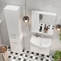 Тумба под раковину Volna Joli 70.1Y tpJOLI70.1Y-01 подвесная Белая — фото 8, Тумбы под раковину