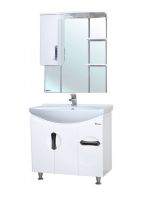 Товар: Зеркало со шкафом Bellezza Лагуна 75 4612112002016 с подсветкой L Белое - фото 2 Зеркало со шкафом Bellezza Лагуна 75 4612112002016 с подсветкой L Белое — фото 2, Зеркальные шкафы в ванную