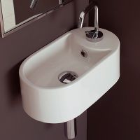 Раковина Scarabeo Seventy 41 8093/B Белая — фото 1, Мини-раковины