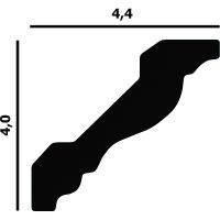 Карниз Перфект 2000x40x44 мм арт-P21 — фото 2, Карнизы