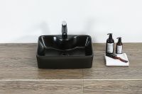 Раковина Orange 48 B01-475MB Черная матовая — фото 4, Раковины накладные