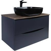 Товар: Тумба под раковину Bond Cube 80 подвесная Серая матовая Дуб арт-T09807 - фото 7 Тумба под раковину Bond Cube 80 подвесная Серая матовая Дуб арт-T09807 — фото 7, Тумбы под раковину