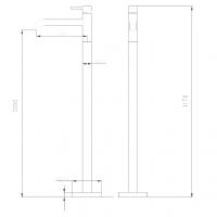 Товар: Смеситель для раковины Abber Wasser Kreis AF8140RG Розовое золото - фото 3 Смеситель для раковины Abber Wasser Kreis AF8140RG Розовое золото — фото 3, Смесители