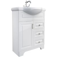 Тумба под раковину 1MarKa Прованс New 65Н У94488 Белый глянец — фото 1, Тумбы под раковину