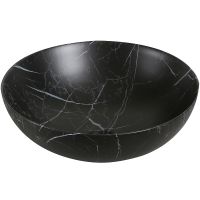 Раковина-чаша Ceruttispa CR3301MMB1 40 10445 Мрамор матовый черный — фото 1, Раковины накладные