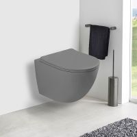 Товар: Унитаз Vincea Globo VT1-14SMG подвесной Серый матовый с сиденьем Микролифт - фото 7 Унитаз Vincea Globo VT1-14SMG подвесной Серый матовый с сиденьем Микролифт — фото 7, Подвесные унитазы