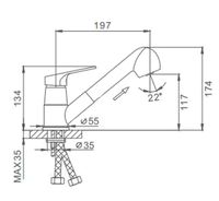 Смеситель для кухни Frap H13 F6013 Хром — фото 14, Смесители для кухни
