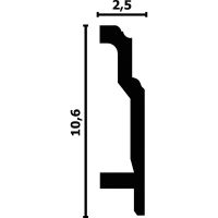 Плинтус Перфект P45 2000x106x25 мм — фото 3, Плинтуса напольные