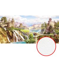 Фреска Ortograf Замки 6516 Фактура бархат FX Флизелин (4,2*2,7) Разноцветный, Замки/Водопады/Пейзаж арт-6516 (бархат FX) — фото 1, Фрески
