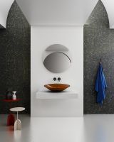 Раковина-чаша Abber Kristall 54 AT2812Opal Коричневая — фото 6, Раковины накладные