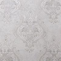 Обои Solo Casablanca SL8870-22 Винил на флизелине (1,06*10) Серый, Дамаск — фото 1, Обои для стен