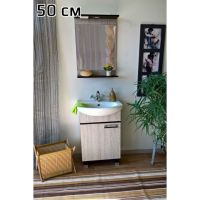 Зеркало Sanflor Толедо 50 С0000001863 Венге Орегон — фото 1, Зеркала в ванную комнату