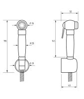Гигиенический душ Migliore Karina 20097 Хром — фото 2, Гигиенические души