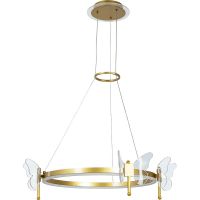 Люстра Artelamp Darcy A2187LM-1GO Прозрачная Золото — фото 1, Люстры