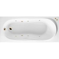 Акриловая ванна Excellent Sekwana 170x75 WAEX.SEK17.SOFT.BR с гидромассажем — фото 1, Ванны