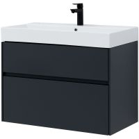 Товар: Тумба под раковину Aquanet Бруклин 85 310142 подвесная Антрацит матовый - фото 3 Тумба под раковину Aquanet Бруклин 85 310142 подвесная Антрацит матовый — фото 3, Мебель для ванной