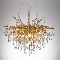 Товар: Люстра Divinare Salice 3132/01 SP-10 Прозрачная Золото - фото 4 Люстра Divinare Salice 3132/01 SP-10 Прозрачная Золото — фото 4, Люстры