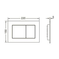 Комплект унитаза WeltWasser Merzbach 043 GL-WT 10000009939 с инсталляцией Tece Base 9400413 с сиденьем Микролифт и Белой клавишей смыва — фото 14, Комплекты унитаз + инсталляция