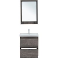 Тумба под раковину Aquanet Милан 60 336372 подвесная Дуб рошелье — фото 11, Тумбы под раковину