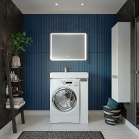 Тумба под раковину Aquaton Лондри 20 R 1A236101LH010 Белый глянец — фото 5, Тумбы под раковину