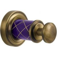 Крючок Boheme Murano 10906-V-BR Бронза Фиолетовый — фото 1, Крючки для полотенец