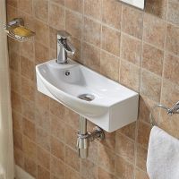 Товар: Раковина WeltWasser Aisbach 7946 GL-WT L 45 10000008694 Белая глянцевая - фото 2 Раковина WeltWasser Aisbach 7946 GL-WT L 45 10000008694 Белая глянцевая — фото 2, Мини-раковины