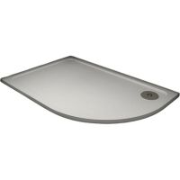 Душевой поддон из искусственного камня Veconi Tezeo 100x80 L TZ11L-10080A-01-19C3 Белый — фото 1, Душевые поддоны из искусственного камня