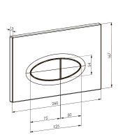 Клавиша смыва Boheme 665-B Черная — фото 2, Комплектующие для душевого оборудования