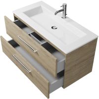 Тумба под раковину Creto Ares 100 10-1105D подвесная Davos — фото 3, Тумбы под раковину