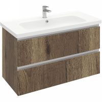 Тумба под раковину Laparet Electra 100 LE-WCAB-100-222 подвесная Дуб Рока — фото 1, Мебель для ванной