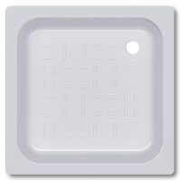 Стальной поддон для душа Koller Pool 80X80 CF801200E Белый — фото 1, Душевые поддоны