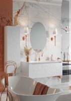 Тумба под раковину Clarberg Elegance 100 EL0110 подвесная Белая — фото 3, Тумбы под раковину