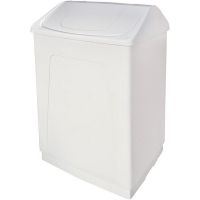 Ведро для мусора Nofer 14027.W Белое — фото 1, Мусорные ведра