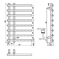 Электрический полотенцесушитель Boheme Uno 722-MW Белый матовый — фото 2, Электрические полотенцесушители