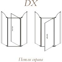 Душевой уголок Migliore Diadema Penta 90x90 24169 профиль Бронза стекло матовое с декором — фото 2, Душевые уголки трапеция