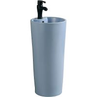 Раковина SantiLine 41 SL-4007BM Голубая матовая — фото 1, Раковины напольные