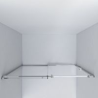 Душевая дверь Vincea Como 120 VPS-1C120CGB профиль Черный стекло тонированное — фото 4, Душевые двери в нишу