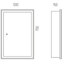 Товар: Зеркальный шкаф Corozo Толедо 50/С SD-00001391 с подсветкой Белый - фото 5 Зеркальный шкаф Corozo Толедо 50/С SD-00001391 с подсветкой Белый — фото 5, Мебель для ванной