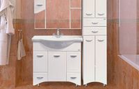 Товар: Тумба с раковиной Misty Дрея 85 СО000001500 с бельевой корзиной Белая - фото 7 Тумба с раковиной Misty Дрея 85 СО000001500 с бельевой корзиной Белая — фото 7, Мебель для ванной