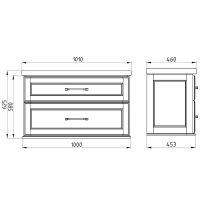 Товар: Тумба под раковину ASB-Woodline Венеция 100 11956 подвесная Белая с патиной Серебро - фото 11 Тумба под раковину ASB-Woodline Венеция 100 11956 подвесная Белая с патиной Серебро — фото 11, Мебель для ванной