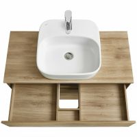 Тумба под раковину Aquaton Либерти 100 1A279601LYC70 подвесная Дуб эльвезия — фото 14, Тумбы под раковину