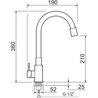 Товар: Смеситель для кухни Ростовская Мануфактура Сантехники SUS124GY-016F Серый Хром - фото 5 Смеситель для кухни Ростовская Мануфактура Сантехники SUS124GY-016F Серый Хром — фото 5, Смесители