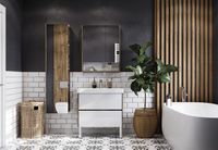 Товар: Тумба под раковину Aquaton Сканди 80 1A283001SDZ90 подвесная Белый глянец Дуб рустикальный - фото 8 Тумба под раковину Aquaton Сканди 80 1A283001SDZ90 подвесная Белый глянец Дуб рустикальный — фото 8, Мебель для ванной