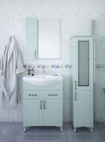 Шкаф пенал Sanflor Глория 32 R С000005721 Серый — фото 3, Мебель для ванной