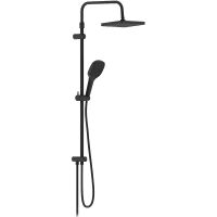 Душевая система Damixa Merkur 940000300 Черная матовая — фото 1, Душевое оборудование. Душевая программа