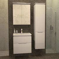 Зеркальный шкаф Orange Monaco 60 ZSMO 60 W с подсветкой Белый — фото 2, Зеркальные шкафы в ванную